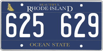 RI license plate 625629