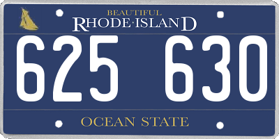 RI license plate 625630