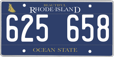 RI license plate 625658
