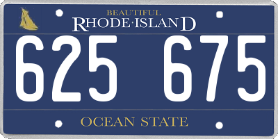 RI license plate 625675