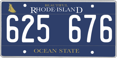 RI license plate 625676