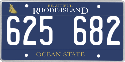 RI license plate 625682