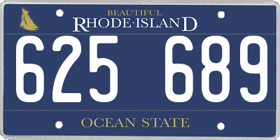 RI license plate 625689