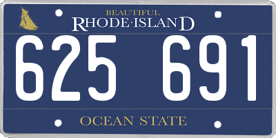 RI license plate 625691