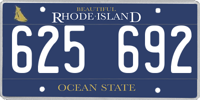 RI license plate 625692