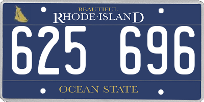 RI license plate 625696