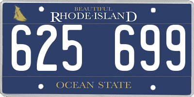 RI license plate 625699