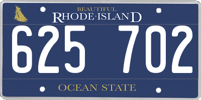 RI license plate 625702