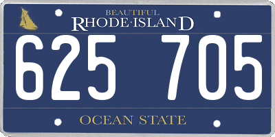 RI license plate 625705