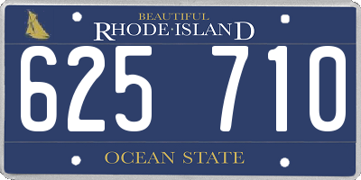 RI license plate 625710