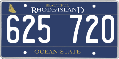 RI license plate 625720