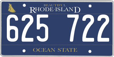 RI license plate 625722
