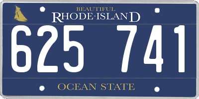 RI license plate 625741