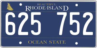 RI license plate 625752