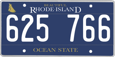 RI license plate 625766