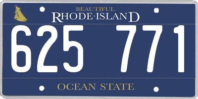 RI license plate 625771