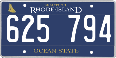 RI license plate 625794