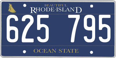 RI license plate 625795