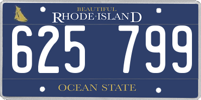 RI license plate 625799