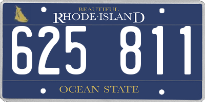 RI license plate 625811