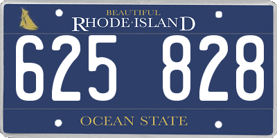 RI license plate 625828