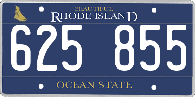 RI license plate 625855