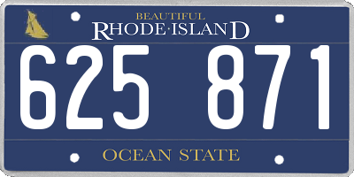 RI license plate 625871