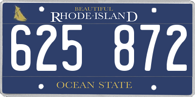 RI license plate 625872