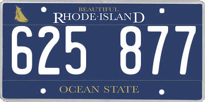 RI license plate 625877