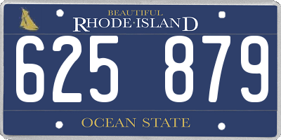 RI license plate 625879