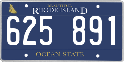 RI license plate 625891