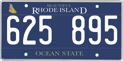 RI license plate 625895