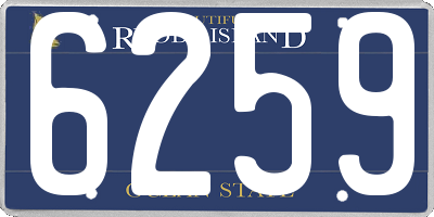RI license plate 6259