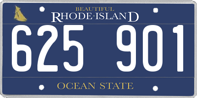 RI license plate 625901