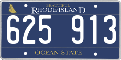 RI license plate 625913
