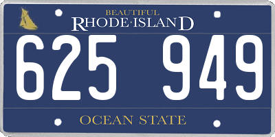 RI license plate 625949
