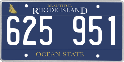 RI license plate 625951