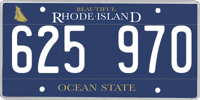 RI license plate 625970