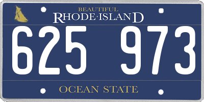 RI license plate 625973