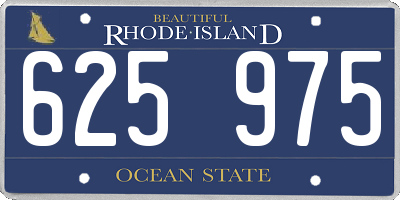 RI license plate 625975