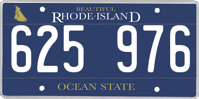 RI license plate 625976