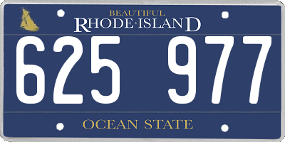 RI license plate 625977