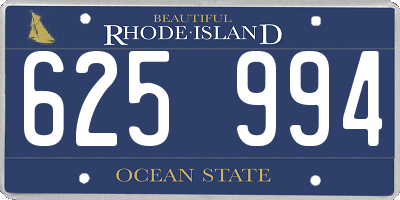 RI license plate 625994