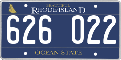RI license plate 626022