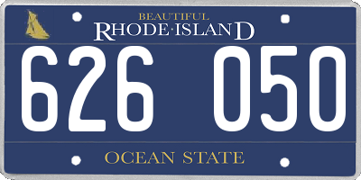 RI license plate 626050