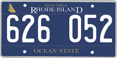 RI license plate 626052