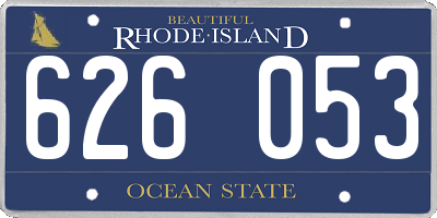 RI license plate 626053