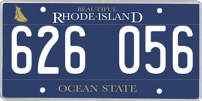 RI license plate 626056