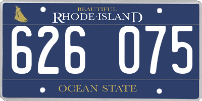 RI license plate 626075