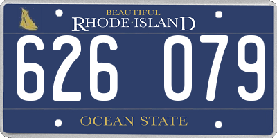 RI license plate 626079